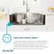 Elkay ECTRU30179RTFLC Single Bowl Undermount Sink Kit with Filtered Faucet, 32" x 19" / 18 Gauge 11 image