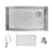 Elkay ECTRU30179RTFLC Single Bowl Undermount Sink Kit with Filtered Faucet, 32" x 19" / 18 Gauge 3 image