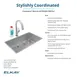 Elkay ECTRU30179RTFLC Single Bowl Undermount Sink Kit with Filtered Faucet, 32" x 19" / 18 Gauge 8 image