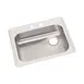 Elkay GE12521R2 Single Bowl Drop-In Stainless Steel Kitchen Sink, 25" X 21.25" / Right Drain - 2 Holes 1 image