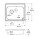 Elkay GE12522L2 Single Bowl Drop-In Stainless Steel Kitchen Sink, 25" X 22" / Left Drain - 2 Holes 2 image