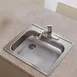 Elkay GE12522L3 Single Bowl Drop-In Stainless Steel Kitchen Sink, 25" X 22" / Left Drain - 3 Holes 4 image