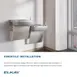 Elkay LZSTLDDSC Wall Mount Versatile Bi-level ADA Cooler, Filtered / Non-refrigerated / Light Gray  7 image