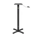 FLAT Tech CT2064 Self-Stabilizing Adjustable Height Black Table Base with Pneumatic Post- 22" x 22" 1 image