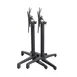 G & A FX2626 Aluminum Table Base, 26"x26" Base Spread, Dining Height, Black Finish, Folding & Nesting 2 image