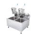 Globe PF32E Split Pot Countertop Electric Fryer w/ 2 Baskets, 32 Lb. Capacity, 208/240V 9 image