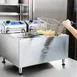 Globe PF32E Split Pot Countertop Electric Fryer w/ 2 Baskets, 32 Lb. Capacity, 208/240V 3 image
