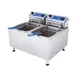 Globe PF32E Split Pot Countertop Electric Fryer w/ 2 Baskets, 32 Lb. Capacity, 208/240V 6 image