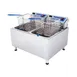 Globe PF32E Split Pot Countertop Electric Fryer w/ 2 Baskets, 32 Lb. Capacity, 208/240V 7 image