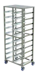 Winholt AL-1310-DBL-HD-ST Double Sheet Pan Rack, 30.5"W x 21.2"L x 74.6"H, Aluminum, NSF, Universal, 4 Swivel Casters 1 image