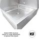 IMC Teddy CMS-X Combination Hand & Mop Sink, Free-Standing, 6 image