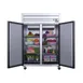 Dukers Appliance Co D55AF 55" 2-Solid Door Reach-In Freezer, Top Mounted, 41.73 cu. ft. 2 image