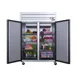 Dukers Appliance Co D55AR 55" 2-Solid Door Reach-In Refrigerator, Top Mount, 41.73 cu. ft. 2 image
