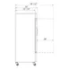 Dukers Appliance Co D55R-GS2 55" 2-Glass Door Reach-In Refrigerator, Bottom Mount, 41.73 cu. ft. 3 image