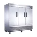 Dukers Appliance Co D83F 82" 3-Solid Door Reach-In Freezer, Bottom Mounted, 64.80 cu. ft. 1 image