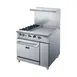 Dukers Appliance Co DCR36-2B24GM 36" Gas Restaurant Range w/ (2) Open Burners, 24" Griddle, (1) Standard Oven, 157.000 BTU  3 image