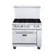Dukers Appliance Co DCR36-6B 36" Gas Restaurant Range w/ (6) Open Burners, (1) Standard Oven, 233.000 BTU 1 image