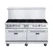 Dukers Appliance Co DCR60-10B 60" Gas Restaurant Range, 10 Burners, 2 Standard Ovens, 400.000 BTU 1 image