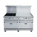 Dukers Appliance Co DCR60-4B36GM 60" Gas Restaurant Range, 4 Burners, 36" Griddle, 286.000 BTU  1 image