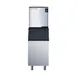 Dukers DIM-500A 22" Air Cooled Half Cube 496 lb Ice Machine with Bin, 352 lb Storage 1 image