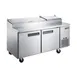 Dukers Appliance Co DPP70 70" Refrigerated Pizza Prep Table w/ 2 Doors, (9) 1/3 Size Pans  1 image