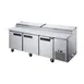 Dukers Appliance Co DPP90 90" Refrigerated Pizza Prep Table w/ 3 Doors, (12) 1/3 Size Pans  4 image