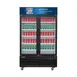 Dukers Appliance Co DSM-48R 54" Two Glass Door Merchandiser Refrigerator in Black, 48.7 cu. ft. 1 image