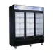 Dukers Appliance Co DSM-69F 78" Three Glass Door Freezer Merchandiser in Black, 69.43 cu. ft. 1 image