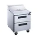 Dukers Appliance Co DSP29-8-D2 29" Sandwich / Salad Prep Table w/ 2 Drawers, 8 Pans 1 image