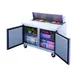 Dukers Appliance Co DSP48-12-S2 48" Sandwich/Salad Prep Table w/ 2 Doors, 12 Pans 3 image