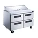 Dukers Appliance Co DSP60-16-D4 60" Sandwich/Salad Prep Table w/ 4 Drawers, 16 Pans 1 image