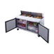 Dukers Appliance Co DSP60-16-S2 60" Sandwich/Salad Prep Table w/ 2 Doors, 16 Pans 4 image