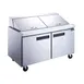 Dukers Appliance Co DSP60-24M-S2 60" Mega Top Sandwich/Salad Prep Table w/ 2 Doors, 24 Pans 1 image