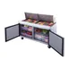 Dukers Appliance Co DSP60-24M-S2 60" Mega Top Sandwich/Salad Prep Table w/ 2 Doors, 24 Pans 4 image