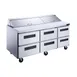 Dukers Appliance Co DSP72-18-D6 72" Sandwich/Salad Prep Table w/ 6 Drawers, 18 Pans 1 image