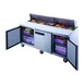 Dukers Appliance Co DSP72-20-S3 72" Sandwich/Salad Prep Table w/ 3 Doors, 18 Pans 4 image