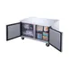 Dukers Appliance Co DUC60F 60" 2-Solid Door Undercounter Freezer, Stainless Steel, 15.53 cu. ft. 4 image