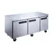 Dukers Appliance Co DUC72F 72" 3-Solid Door Undercounter Freezer, Stainless Steel, 19 cu. ft. 1 image
