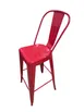 AAA Furniture Wholesale 318BS-24/RED Counter Height Metal Bar Stool, Vintage Red, Hairpin Back, Armless, Quick Ship 1 image