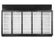True TRM5L-YN-BLK-WHT-1BLKLLLLL-4 158" 5-Door Freezer Retail Merchandiser, Black Exterior, 192.6 cu. ft, All Left Door 1 image