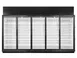True TRM5L-YY-BLK-WHT-4 158" 5-Door Freezer Retail Merchandiser, Black Exterior, 192.6 cu. ft 1 image