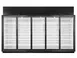 True TRM5M-NN-BLK-WHT-1BLKLLLLL-4 5-Section Black Glass Door Merchandiser, 86 cu ft, LED, R290 1 image