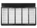 True TRM5M-YN-BLK-WHT-1BLKLLLLL-4 Merchandiser – 5‑Section, 86 cu ft, Black Exterior, LED, R290 1 image