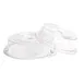 Cambro 1013CWNH152 Camcover, Clear Polycarbonate 10-13/16" Dia x 2-11/16" H, 210°F, Made in USA 1 image