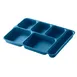 Cambro 10146DCP414 Separator Tray - 6C Rectangular 10" x 14" x 1.4" Teal Co-Polymer Dishwasher Safe 1 image
