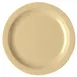 Cambro 10CWNR133 - 10" Beige Polycarbonate Plate, Narrow Rim, Gloss Finish, Scratch‑Resistant 1 image