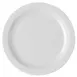 Cambro 10CWNR148 Plate, 10‑Inch White Polycarbonate, Narrow Rim, Scratch‑Resistant Finish, NSF 1 image