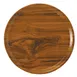 Cambro 1100304 Camtray Round 11" Fiberglass Tray, Country Oak Wood Design, NSF, Dishwasher Safe 1 image
