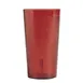 Cambro 1200P156 Colorware Tumbler, 12.6 oz Ruby Red Textured SAN Plastic, Dishwasher Safe - 72/Case 1 image