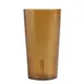 Cambro 1200P2153 - 12.6oz Amber SAN Plastic Tumbler, 2-15/16" Dia, Textured, Sani‑Rim Lip - 24/Case 1 image